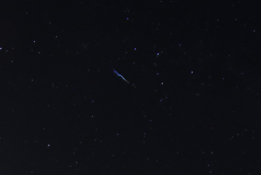 Meteor mit Nachleuchtspur